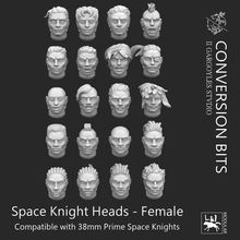 space knights head pack 3d print model - Mito3D