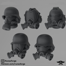 Uzay savaş baş gaz maskesi Krieg 40k deniz Warhammer Yunan Roma Spartalı stl minis 3d karakterler işlemciler Primaris Yıldızlar 3d print model - Mito3D
