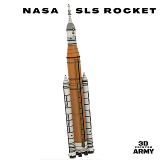 espacio lanzamiento sistema sls nasa cohete artemisa Luna spacex Saturno 5 3d print model - Mito3D
