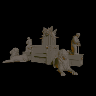 spazio dell'uomo importante sedia fatto oro guerra martello martelli quaranta 40 imperatore impero Dio papà 3d print model - Mito3D