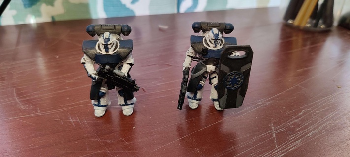 space marine arc trooper space marine warhammer star wars clone trooper arc trooper  3d print model - Mito3D