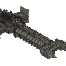 space marine barge de combat jeu jouet bfg battlefleet gothic 3d print model - Mito3D