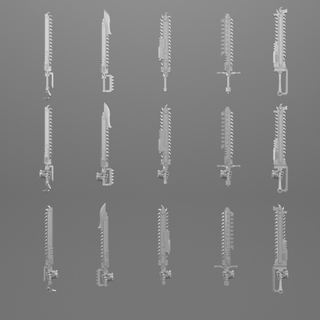 Uzay deniz Chainwords oyun zincir kelime Zincir kılıç 3d print model - Mito3D