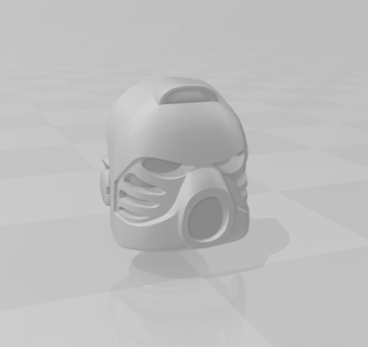 Platz Marine Helm Kriegshammer 40k Bionikel Tofu Maske Zimmer Auge 3d print model - Mito3D