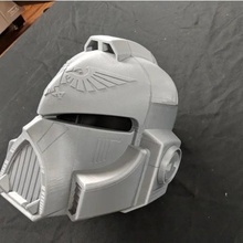 espacio marina casco usable remezclar Moda 40k cosplay disfraz cabeza juego guerra azar martillo 3d print model - Mito3D