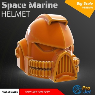 space marine helmet hammer toy war art mini wargaming marines 3d print model - Mito3D