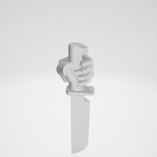 space marine faca jogo adereços 3d print model - Mito3D