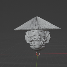 space marine oni helmet remix asian style hat game table warhammer 40k 40 000 3d print model - Mito3D