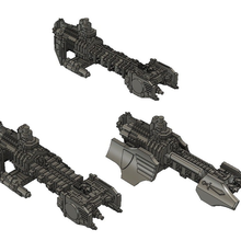space marine strike cruiser gioco giocattolo bfg battlefleet gothic 3d print model - Mito3D