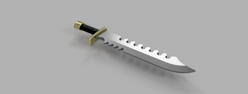 space marine sword breaker dagger 3d print model - Mito3D