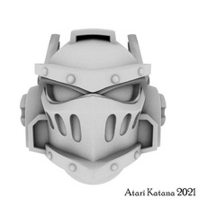space marines power armor helmet dark angels variant gadget gloomy knights warhammer 40k 3d print model - Mito3D