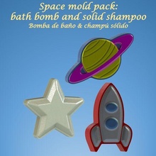 space molds pack bath bomb solid shampoo 3d print model - Mito3D