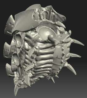 space mole parts bug tyranid mawloc trygon battle spare part miniature tabletop 3d print model - Mito3D