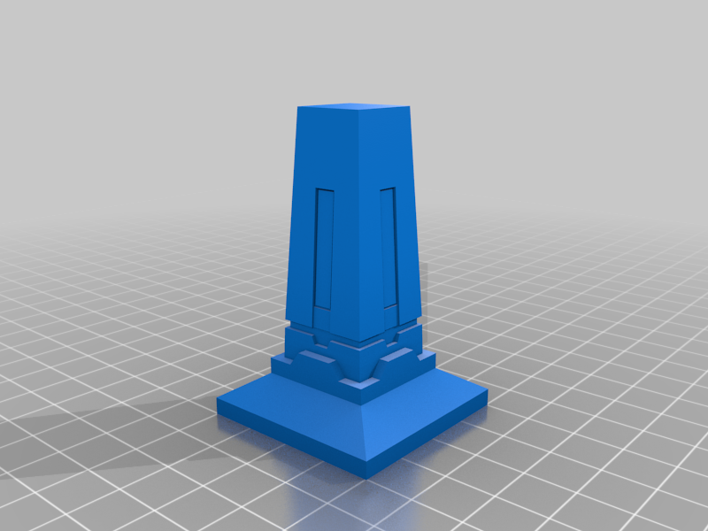 espaço mamãe obelisco necron objetivo marcador martelo guerra 40k jogos 3D print model - Mito3D