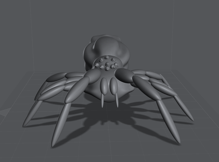 espacio tarántula araña animal 3d print model - Mito3D