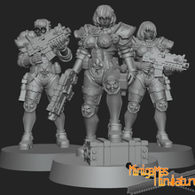 space nuns anime figurines game warhammer 40k spacemarine dawnofwar printable statue wargame battle female print knight portrait armor miniatures sister games toys board 3d print model - Mito3D