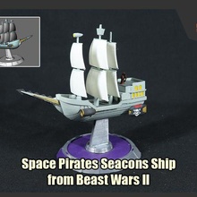 spazio pirati seacons nave bestia guerre ii gioco trasformatori iconico navi 3d print model - Mito3D