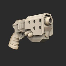 espacio pistola planeta salvaje juego props arma scifi la ciencia savage el de láser viaje fuego ficción explorador 3d print model - Mito3D