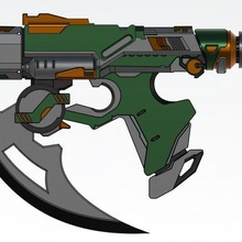 space prop gun toy cosplay 3d print model - Mito3D