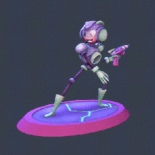 space ranger art concept printable zbrush pose character 3d 3dprinting design stylized cartoon 3d print model - Mito3D