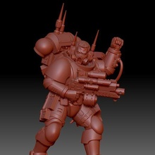 espaço recon sargento infiltrador warhammer_40000 40k primaris martelo guerra space_marine 3d print model - Mito3D