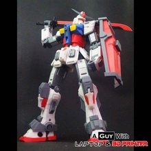 space robot - articulated action figure based rx-78 gundam game toy 3d print model - Mito3D