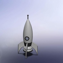 Uzay roket 3d print model - Mito3D