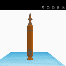 cohete espacial 1 art 3d print model - Mito3D
