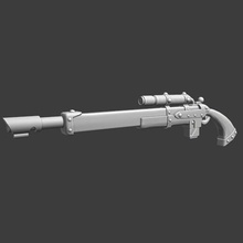 espacio ruso láser rifle youryan tuya Rusia pistola 3d print model - Mito3D