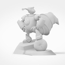 Platz kratzen Kunst - Spielzeug Figur Alter Eis 3d print model - Mito3D