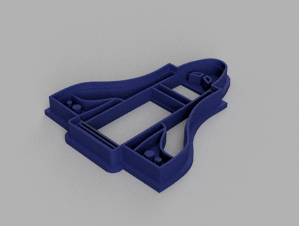 espacio Embarcacion Galleta cortador astronave 3d print model - Mito3D