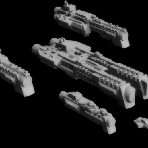 space ship fleet billion suns a spaceship wargaming games 3D print model - Mito3D
