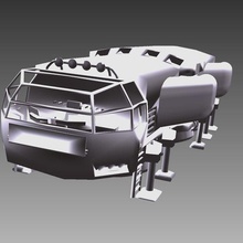space ship 3d print model - Mito3D