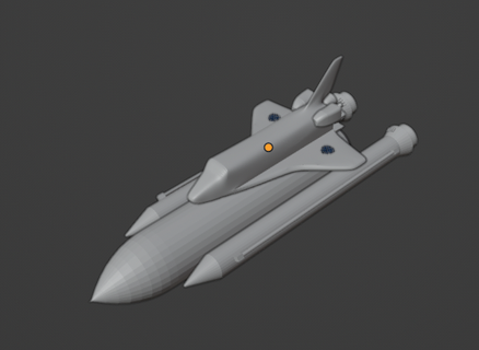 space shuttle 3d print model - Mito3D