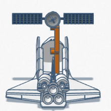 spazio navetta gadget Space Shuttle design 3d print model - Mito3D