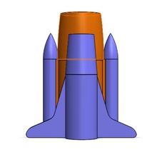 space shuttle supporto della penna strumento penna titolare penstand portapenne strumenti di office cancelleria per ufficio la nasa scienza brahmabeej 3d print model - Mito3D
