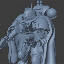 espace sournois soldier guy nanomachine guérison gant 3d print model - Mito3D