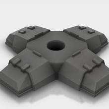 spazio soldato scatola piede classico oop metallo mini gioco marino corazzata paura 3d print model - Mito3D