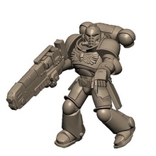 space soldier marine warrior hellblaster game 40k miniatures wargames battle marina astartes plasma 3d print model - Mito3D