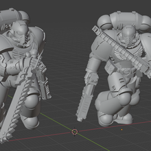 space soldier troop 3d print model - Mito3D