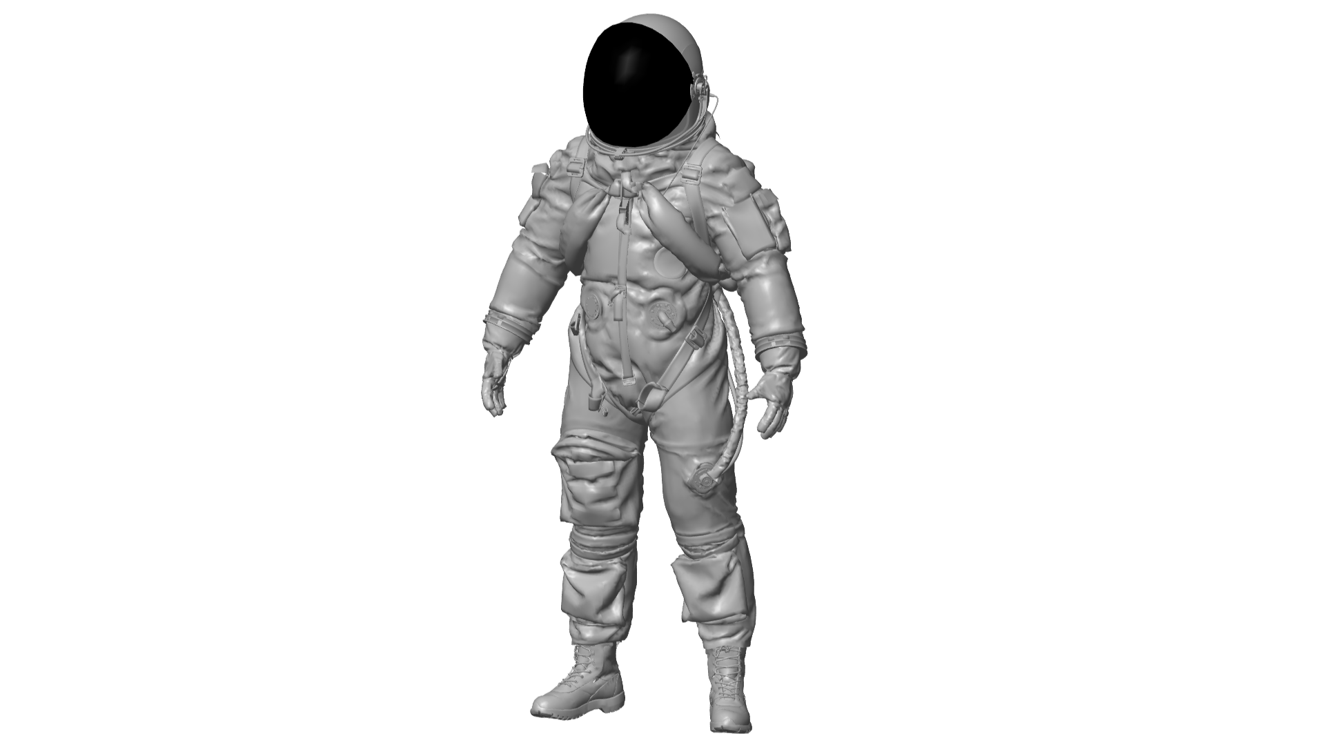 space suit airplane captain character cockpit 3D print model - Mito3D