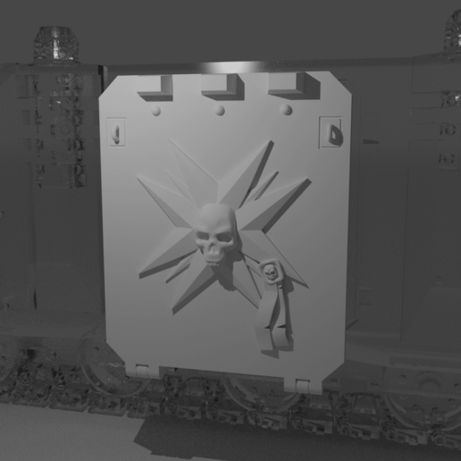 Raum Templer apc Türen Spiel warhammer 40k space marine black templar rhino Tür 3D print model - Mito3D