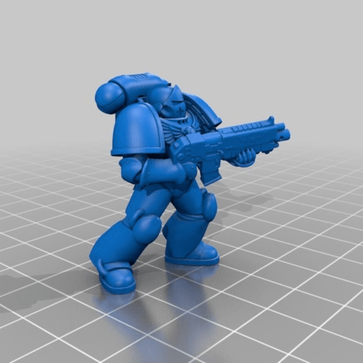 space trooper game 40000 40k marine oof warhammer games 3D print model - Mito3D