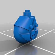 espace soldat ballon 3d print model - Mito3D