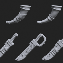 space vikings accessories game marine miniatures warhammer 40k wolf viking knife warhorn 3d print model - Mito3D