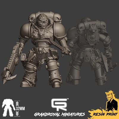 espace loups marines pose1 produit code swmp1 art miniature 3dprint objets collection 3dprintingminiatures tabletop wargaming impression warhammer40kpainting 3d print model - Mito3D