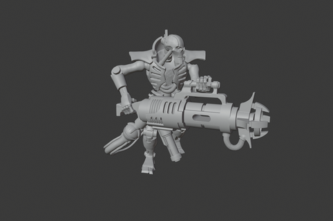 space zombie robot - never dying robots 28mm miniature tabletop wargame 3d print model - Mito3D