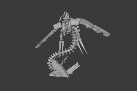 space zombie robot - obsidian destroyer - 28mm miniature - tabletop wargame  3d print model - Mito3D