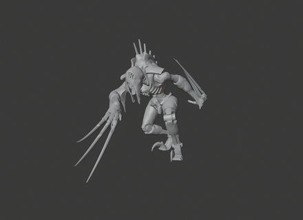 space zombie robots - rotting ones 28mm miniature tabletop wargame Game war hammer sci-fi robot marine flayer flayed one warrior nekhron necro 3d print model - Mito3D
