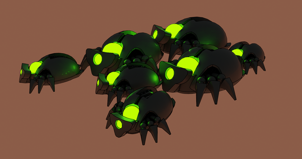 Uzay zombi bok böcekleri Necron bokböceği böcek Warhammer 40k wh40k 3d print model - Mito3D